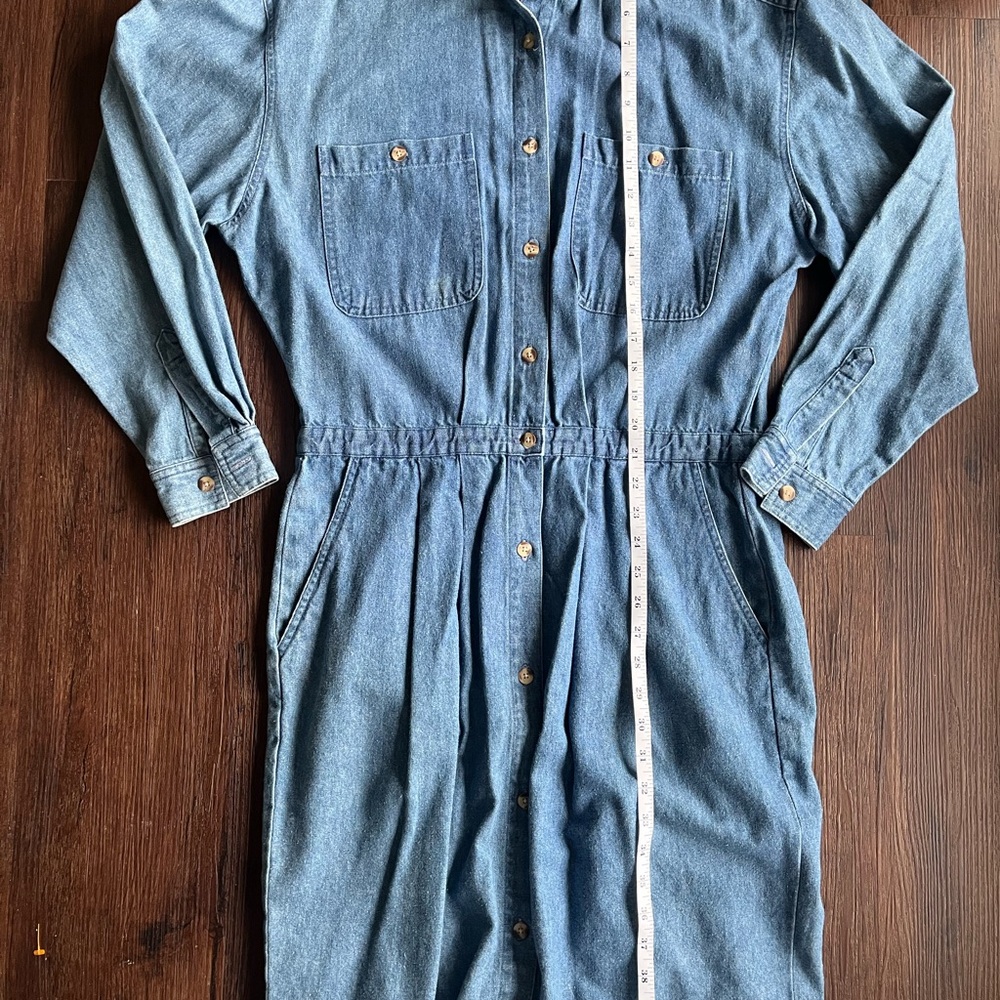 Eddie Bauer Classic Blue Denim Dress